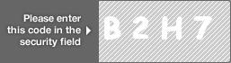 captcha code for visual authentication  letter B number 2 letter H number 7