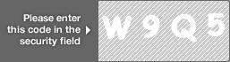captcha code for visual authentication  letter W number 9 letter Q number 5