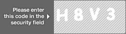 captcha code for visual authentication  letter H number 8 letter V number 3