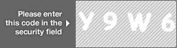 captcha code for visual authentication  letter Y number 9 letter W number 6
