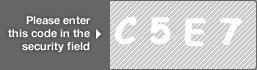 captcha code for visual authentication  letter C number 5 letter E number 7
