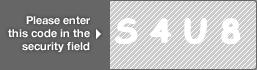 captcha code for visual authentication  letter S number 4 letter U number 8