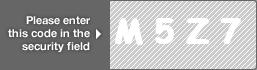 captcha code for visual authentication  letter M number 5 letter Z number 7