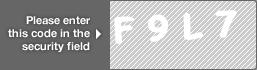 captcha code for visual authentication  letter F number 9 letter L number 7