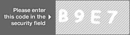 captcha code for visual authentication  letter B number 9 letter E number 7