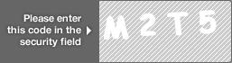 captcha code for visual authentication  letter M number 2 letter T number 5