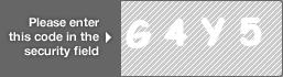 captcha code for visual authentication  letter G number 4 letter Y number 5