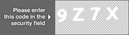 captcha code for visual authentication  number 9 letter Z number 7 letter X