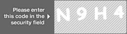 captcha code for visual authentication  letter N number 9 letter H number 4